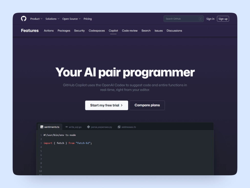 Github copilot intelligence artificielle développement professionnel
